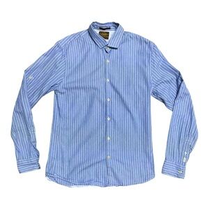 Scotch & Soda Men’s Button Down Long Sleeve Striped Shirt Size Large